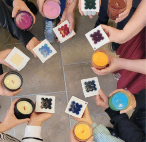 Świece z warsztatów