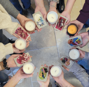 Świece z warsztatów